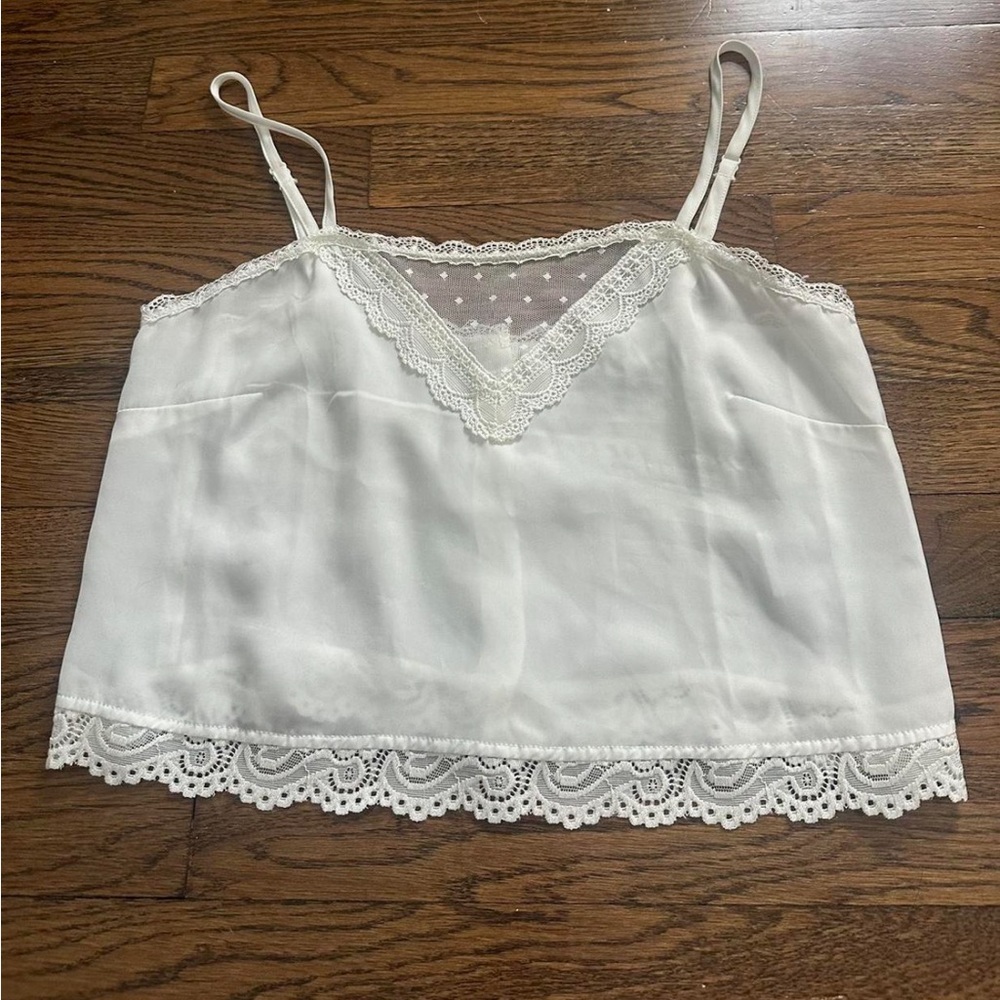 White Lacey Cami
